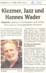 Hannes Wader - Zeitung